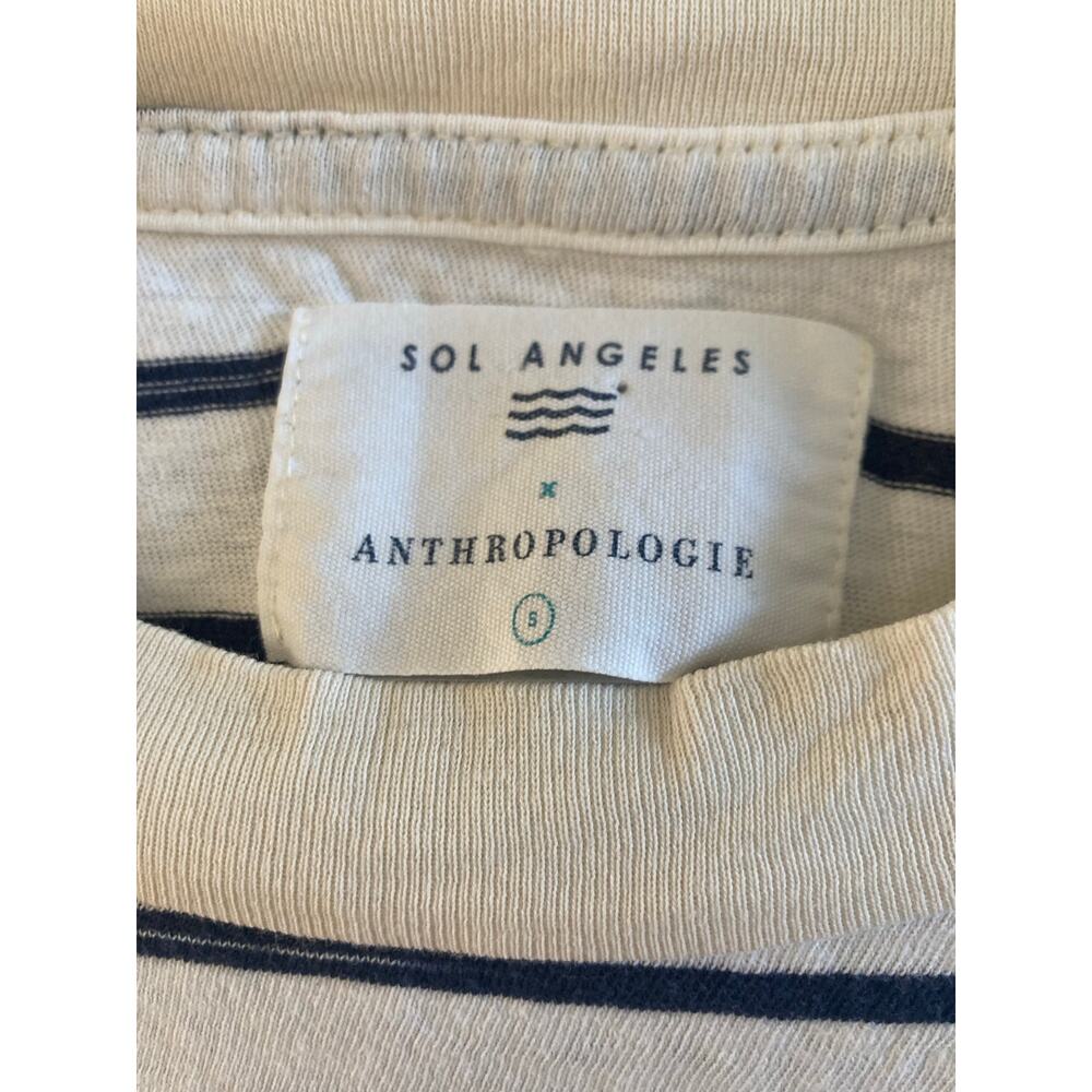 Anthropologie Sol Angeles La Vie en Rosé Parisian Striped T-Shirt Tee - S - Picture 5 of 6